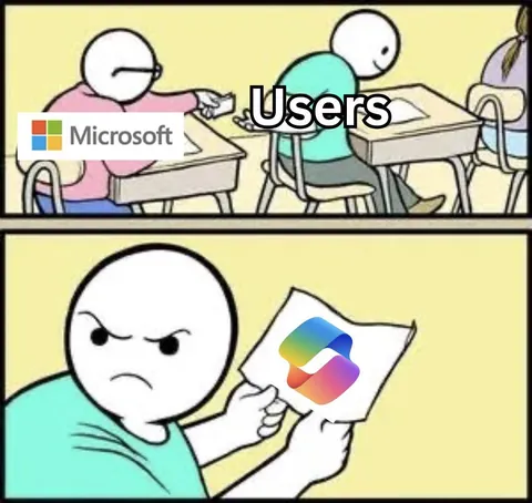 Average reaction to copilot