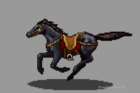 〔OC〕Horse Run Animation (Pixel Art)