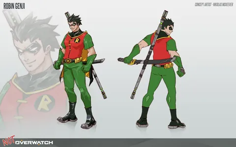 Overwatch / Teen Titans Collab Skin Concepts