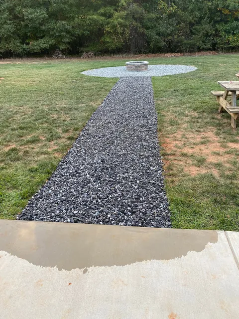 DIY fire pit; hand tools only.