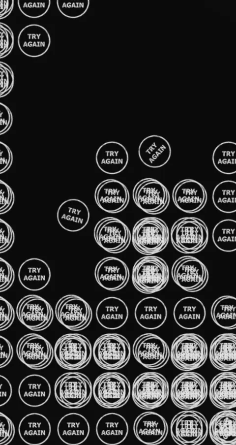The scream I never post, nd5art (me), one stamp applied over 10000 times on canvas, 2025