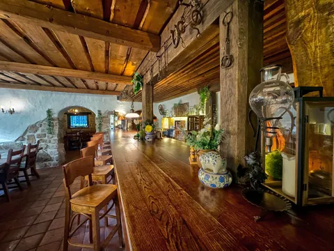 Turned the old staple to a cozy bar during Farmhouse renovation