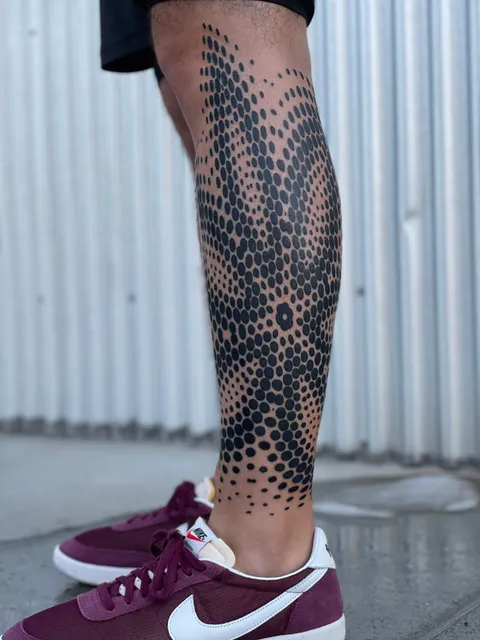 My geometric dot work piece done by Zach Donn at All Sacred in Denver, CO