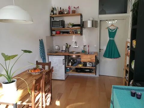 My (tiny) apartment at on of the canals in Amsterdam