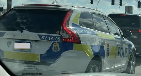 Saw a Swedish police car with Pennsylvania plates in SW Florida