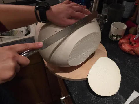 Giant puffball mushroom my sister found in the woods