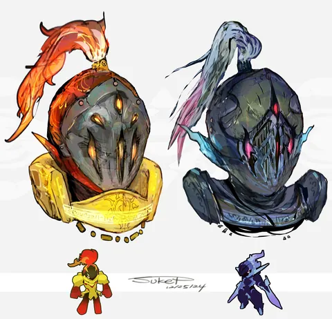 I made some Pokémon inspired headgears! [OC]