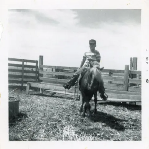my grandfather in rural oklahoma circa 1950's