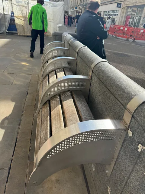 This anti-homeless bench that you can't even sit down on