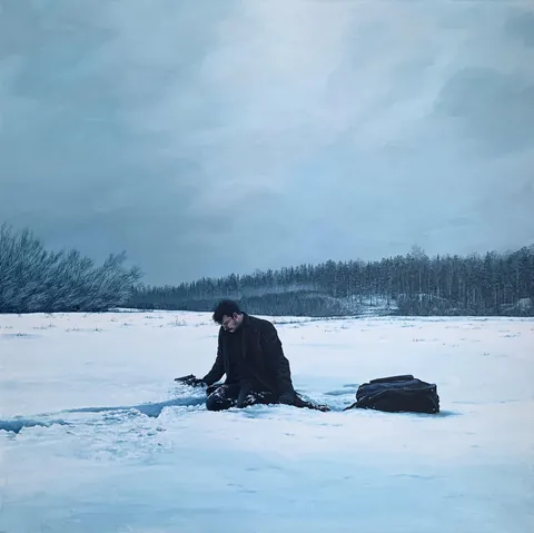 Breaking point, Emma Jelk, acrylics on canvas, 2025