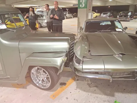 Mecum Auction drivers foot slipped.