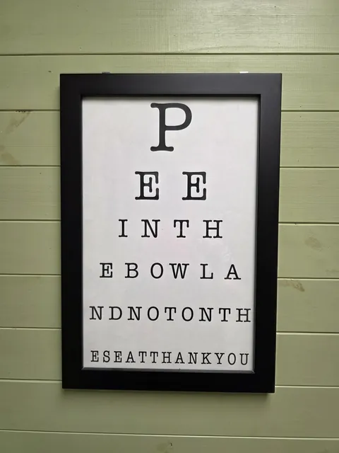 Sign in a restaurant's bathroom