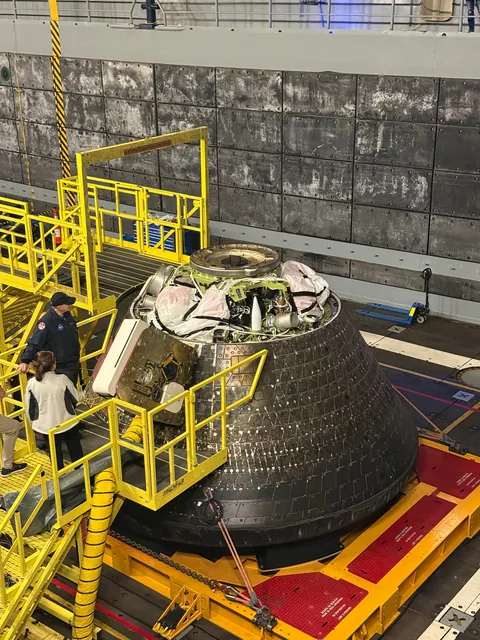 Some different angles of the capsule in USS John P. Murtha