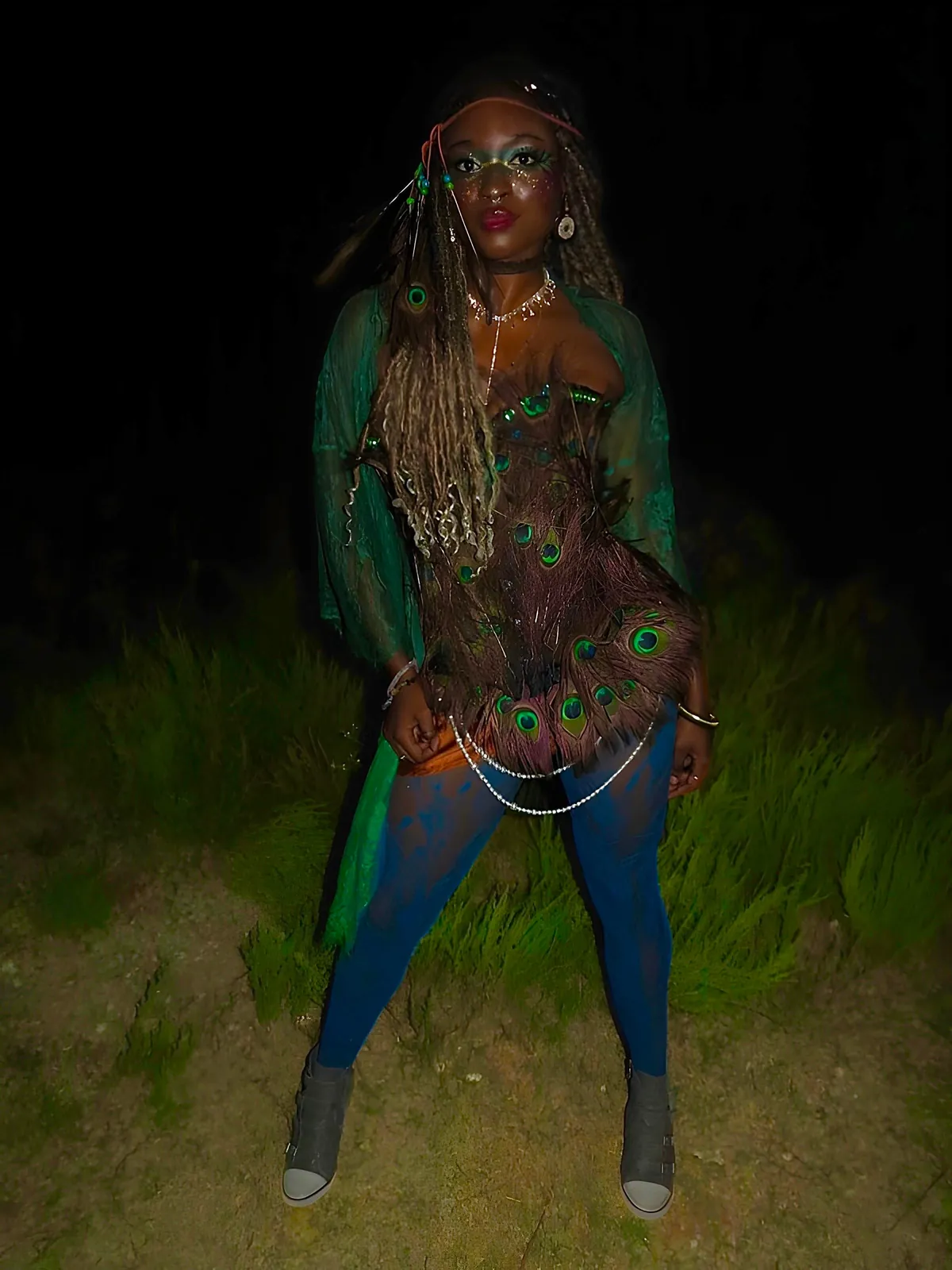 Just wanted to show off my peacock inspired makeup look. 🦚