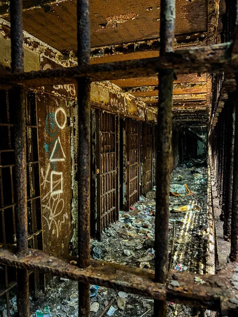 Abandoned jail filled with homeless