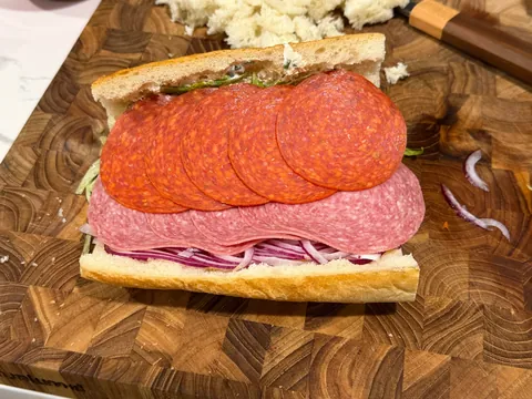 [homemade] sub sandwich