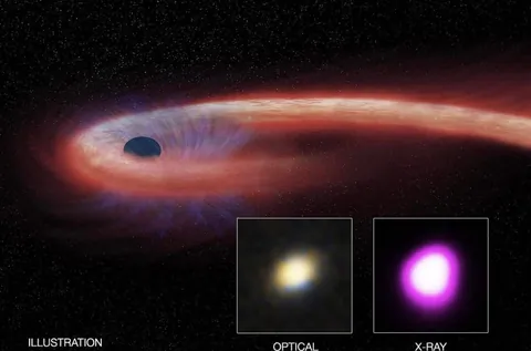 This black hole flare was 10 trillion times brighter than our Sun and 10 billion light years away and we’re just now seeing it.