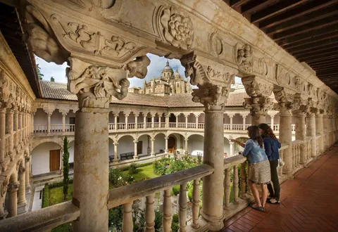 Cloister of the Monastery of San Esteban, Salamanca, Spain.