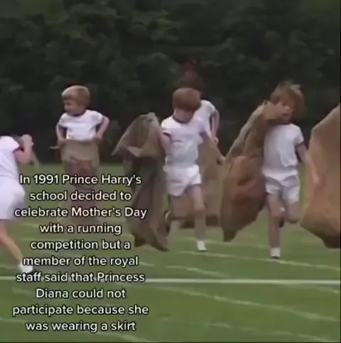 When Princess Diana broke the royal rules for her son by taking part in the Mother's Day running race at his school &amp; she won