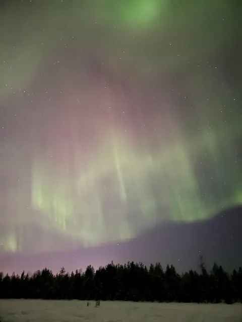 Chasing the Northern Lights in Rovaniemi and Saariselkä, Finland — finally caught them after 3 freezing nights