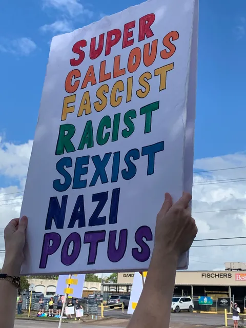 Pictures of some good signs I took at one of the protests today