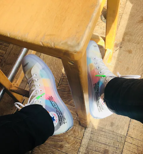 First time without white socks