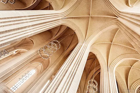 Grundtvig's Church in Copenhagen, Denmark