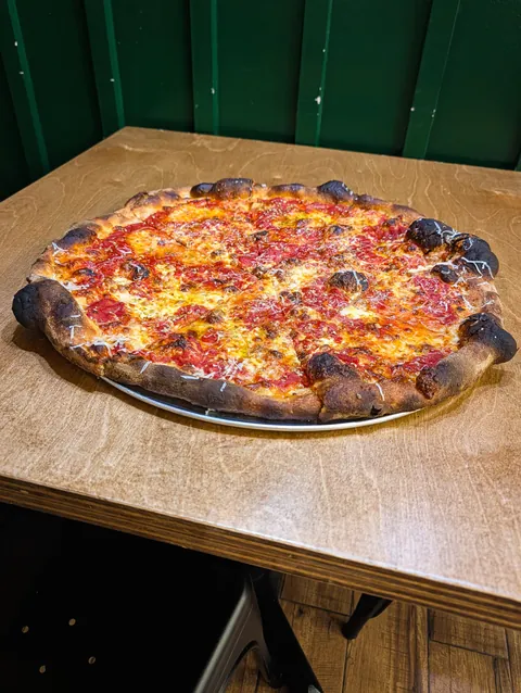 A Pizza I made at my Pizzeria.