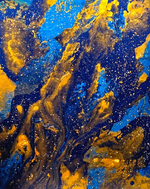 Acrylic dream worlds painted from imagination