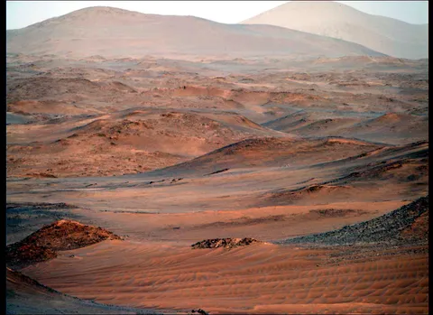 Hills of Mars from Perseverance. 31.8.25