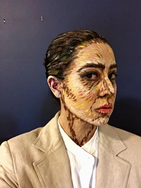 Imagined myself as a Van Gogh painting using mostly Ben Nye cream colors