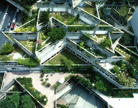 Ivry-sur-Seine social housing designed by Jean Renaudie (1969-1975)