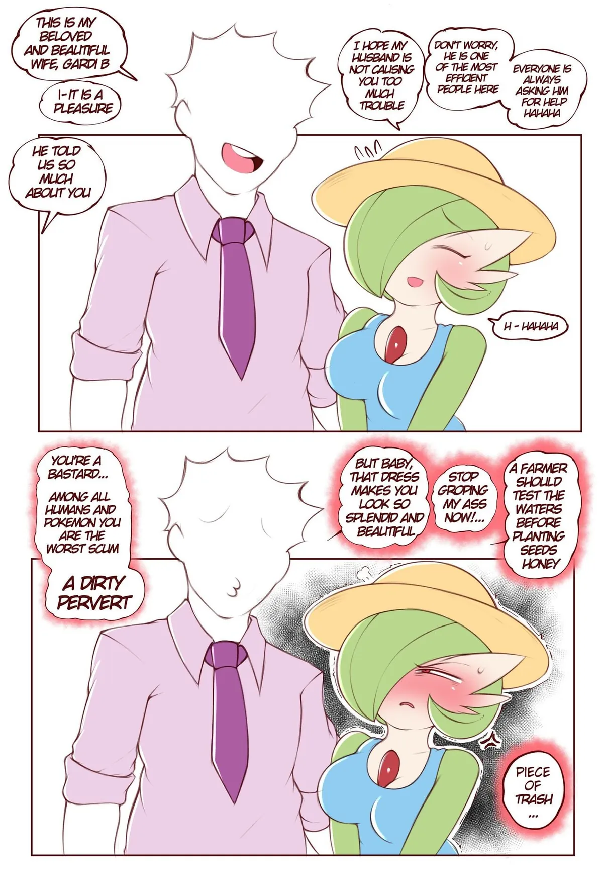 [Artist: SaltyXodium] Gardevoir and her Pervert Husband