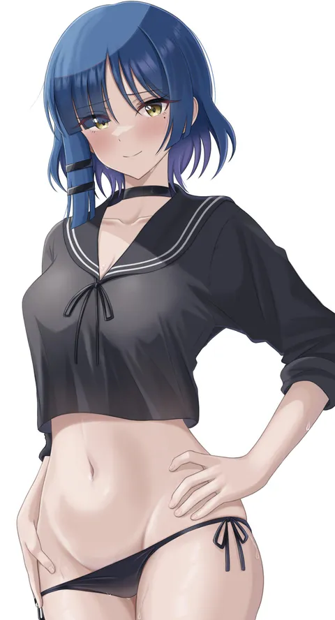 Ryo Yamada Posing In Her Sexy Swimsuit (Bocchi The Rock)