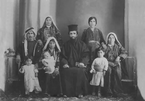 Palestinian Christian family. Bethlehem, Palestine [1889]
