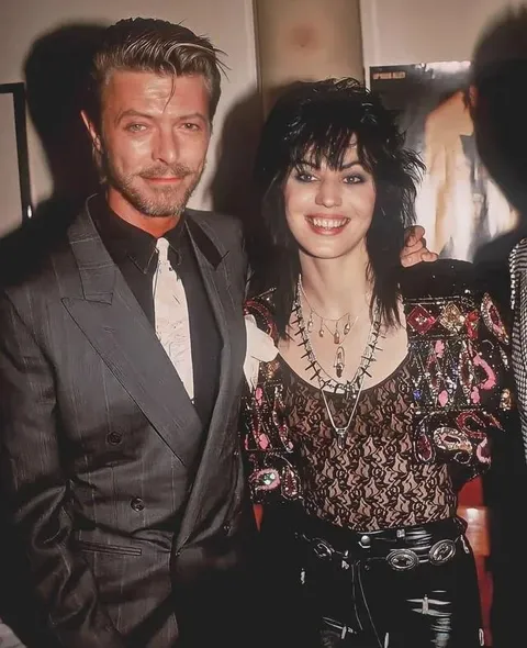 David Bowie and Joan Jett  in 1989
