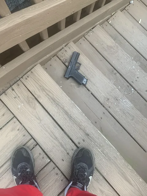 My neighbor seems to have forgotten something he left right outside our apartment