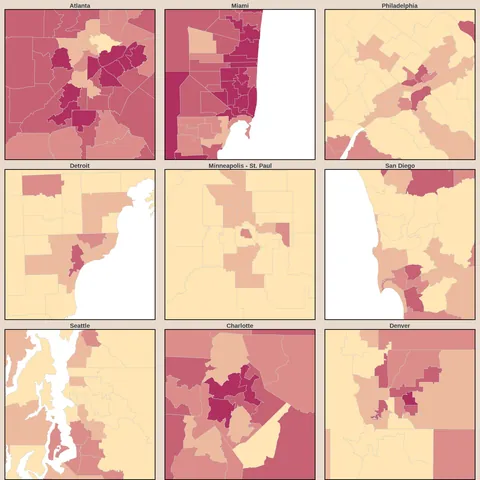 [OC] Percent of People Without Health Insurance in the US