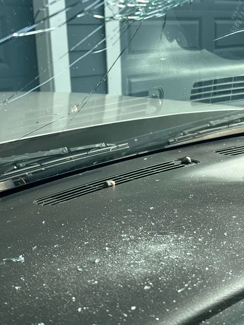 My truck apparently was shot last night.