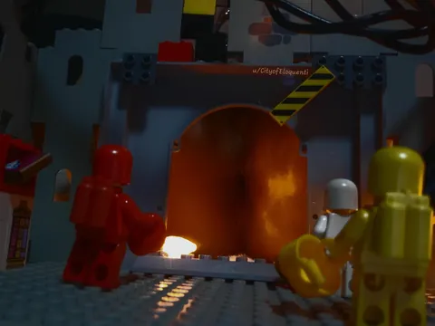 The haunted house and the secret portal. (f)