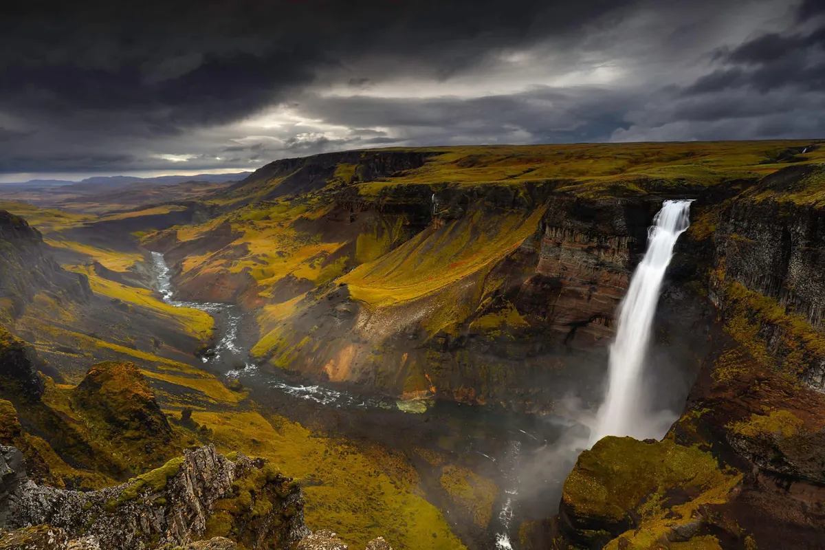 ITAP of a waterfall in Iceland 