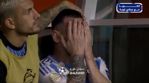 Lionel Messi breaks down in tears after he is subbed off due to injury