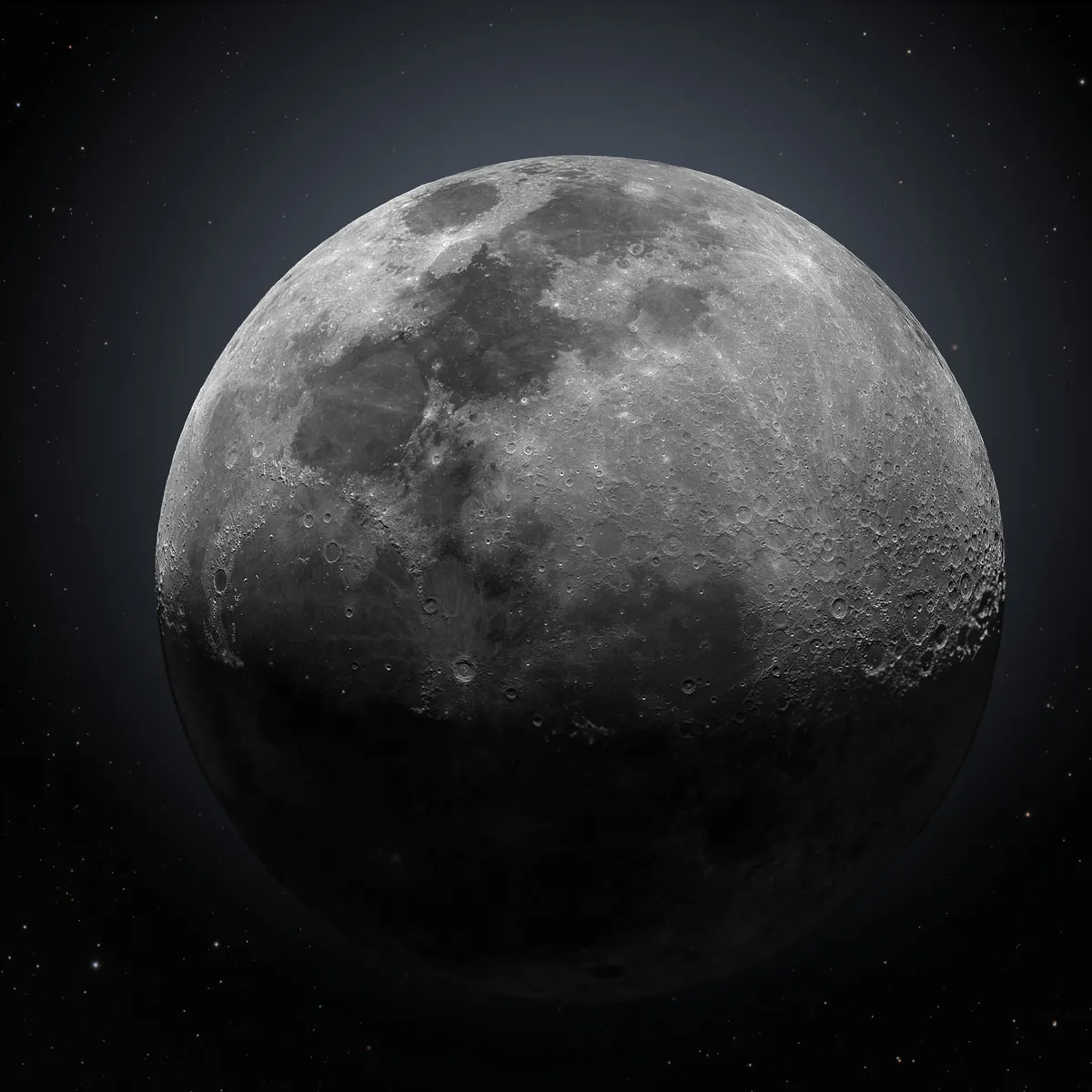 I took over 80,000 images of the moon to create a high resolution mosaic in a field of stars [OC]