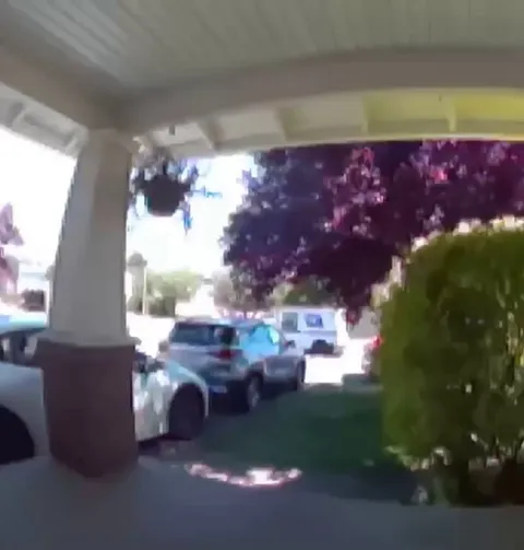 Kid crashes hard into my parked truck as I got home from work