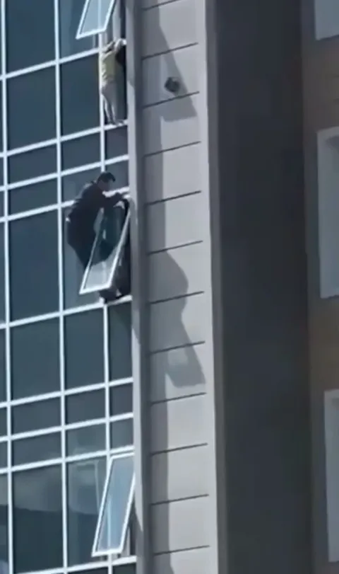 Man saves 3 years old from falling to their death...