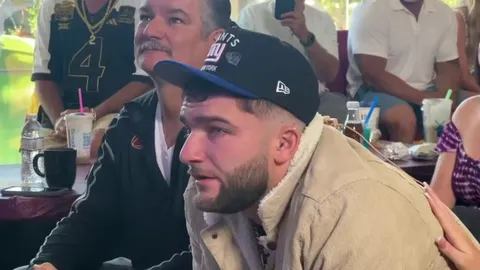 [NFL Draft] Cam Skattebo breaks down in tears as he gets drafted by the New York Giants