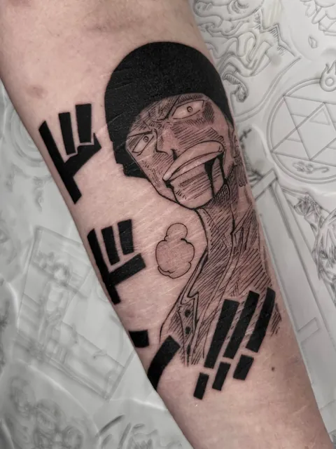 Hi! I'm Andrea. I’m new in Reddit! I don't know how it works but I hope you like the manga tattoos I do! (@novantaink)