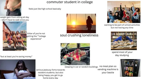 College commuter starter pack