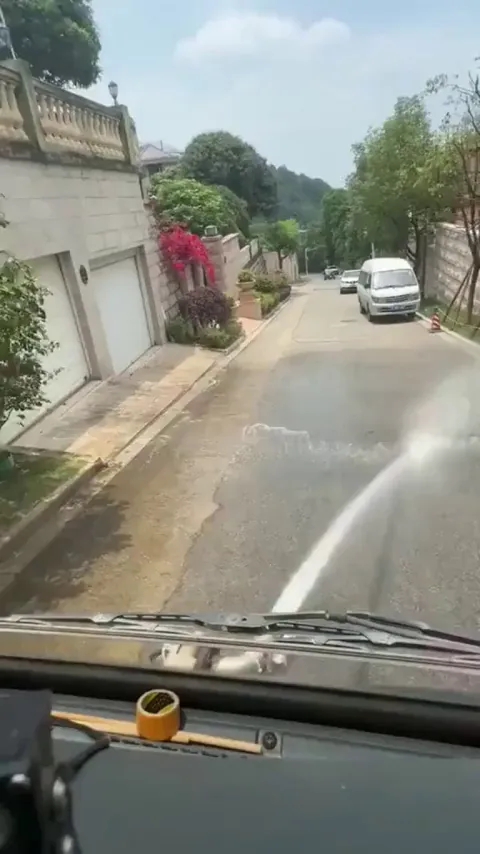 You could have some fun with this road cleaning job