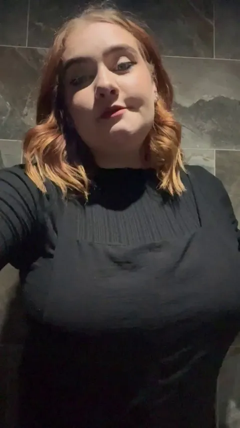 Took a break from my date to flash you my tits